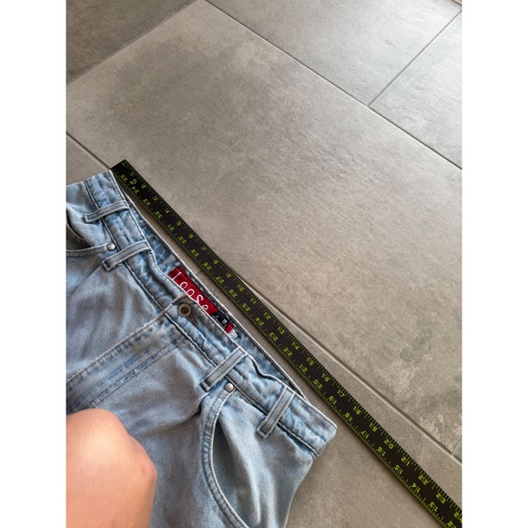 Vintage Levis SilverTab Loose Fit Jeans Light Wash 36x32 Made in USA 1995 Baggy - Picture 8 of 11